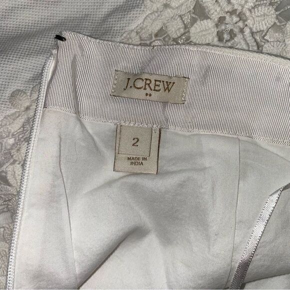 J.Crew Womens Cotton Daisy Lace Mini Skirt White Size 2 - Picture 8 of 11